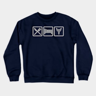 Eat Sleep MT Grey Crewneck Sweatshirt